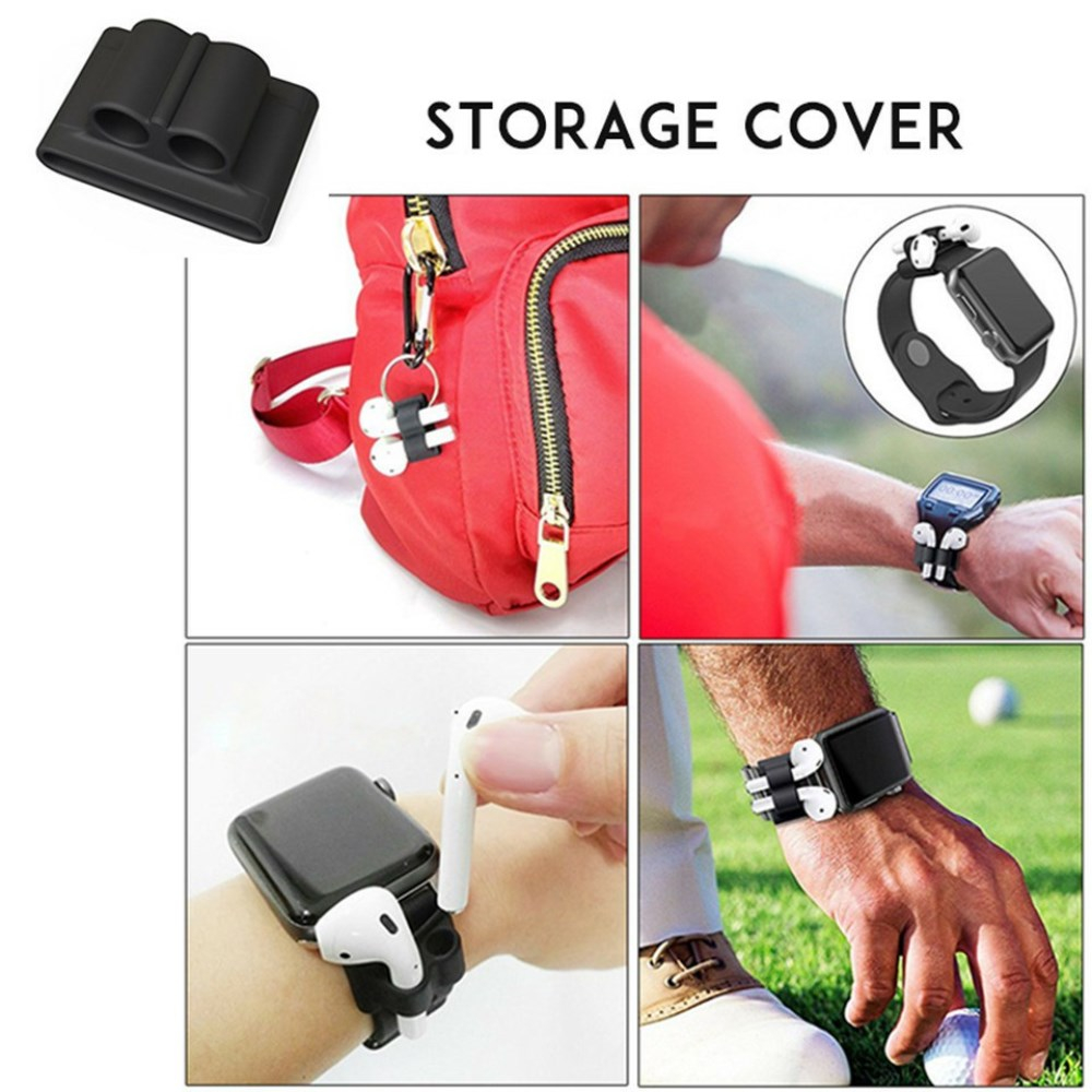 Airpods juodas 6IN1 dėklas 9