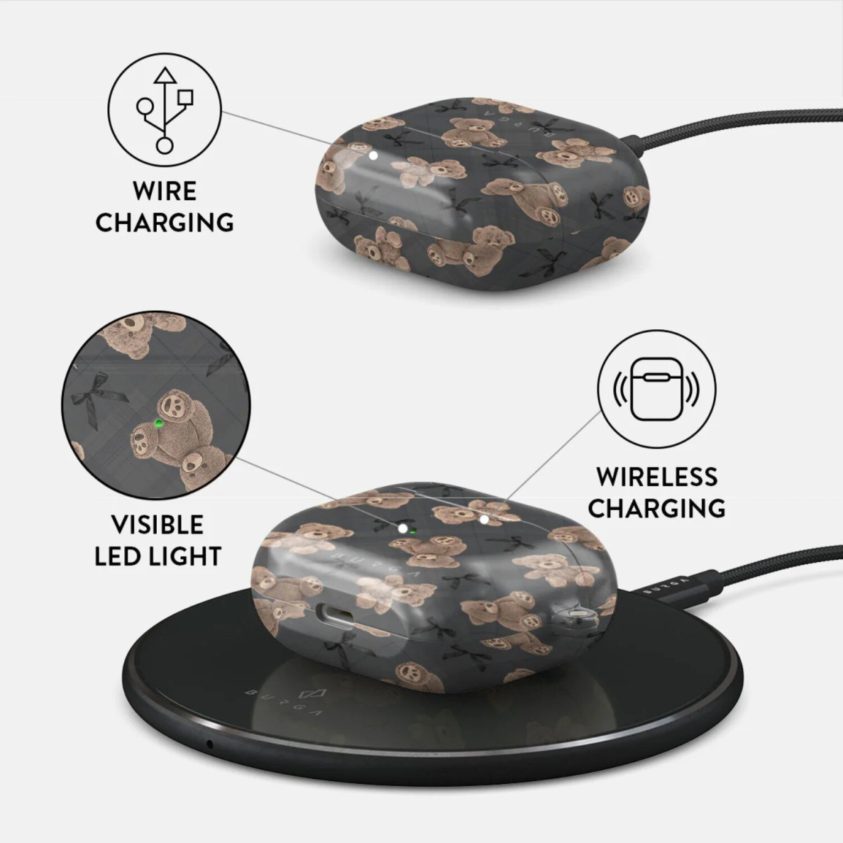 Airpods 3 BFF BURGA dėklas 2