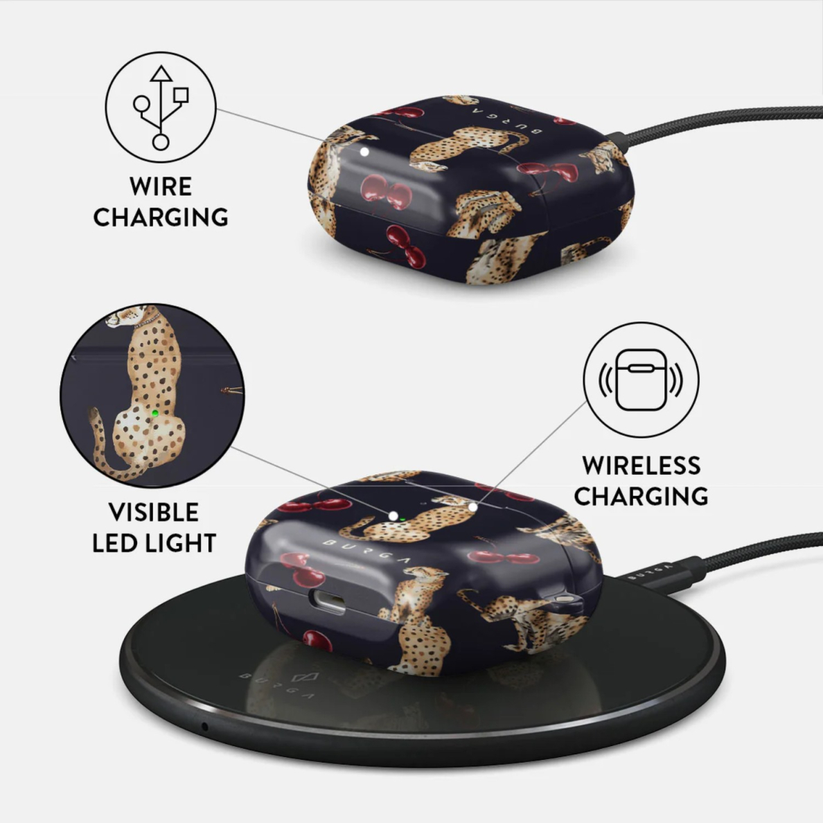 Airpods 3 Cougar BURGA dėklas 2