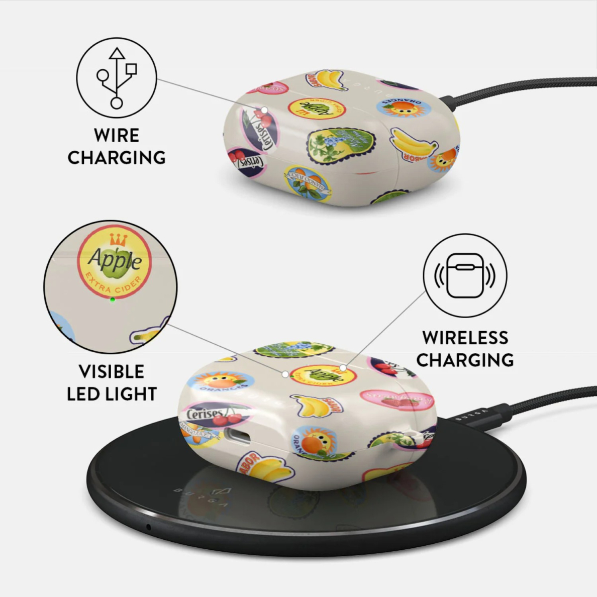 Airpods 3 Flavour BURGA dėklas 2