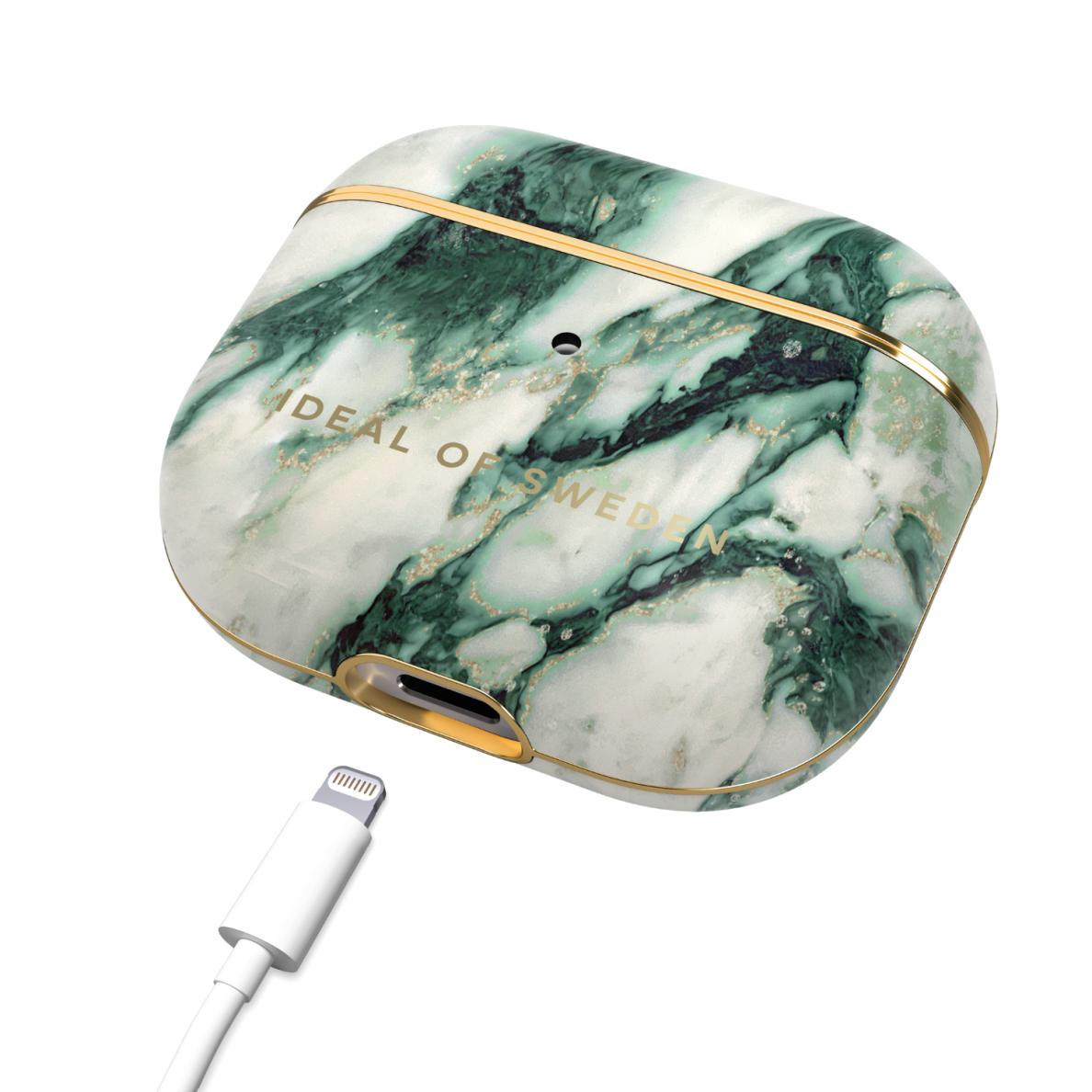 Airpods 3 iDeal Of Sweden Calacatta Emerald Marble dėklas 1 Airpods 3 iDeal Of Sweden Calacatta Emerald Marble dėklas 1
