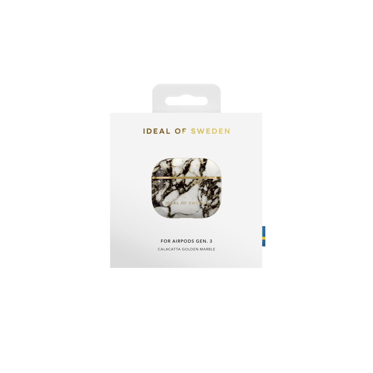 Airpods 3 iDeal Of Sweden Calacatta Golden Marble dėklas 3 Airpods 3 iDeal Of Sweden Calacatta Golden Marble dėklas 3