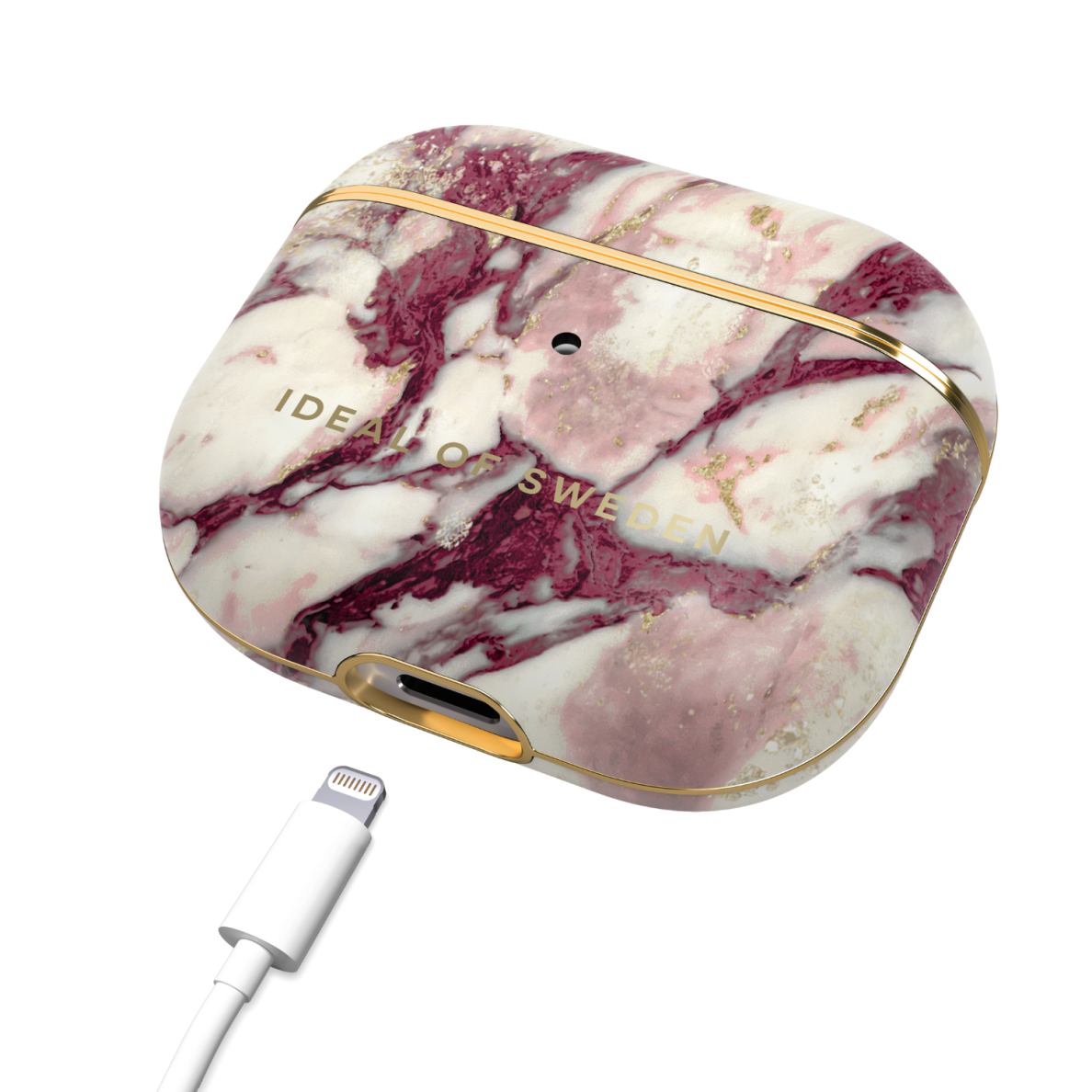 Airpods 3 iDeal Of Sweden Calacatta Ruby Marble dėklas 2 Airpods 3 iDeal Of Sweden Calacatta Ruby Marble dėklas 2
