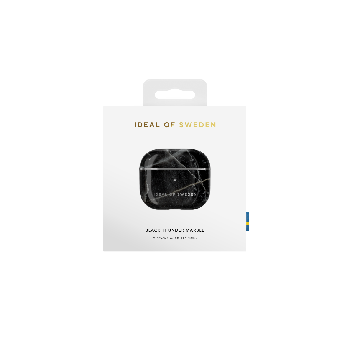 Airpods 3 iDeal Of Sweden dėklas Black Thunder Marble 1