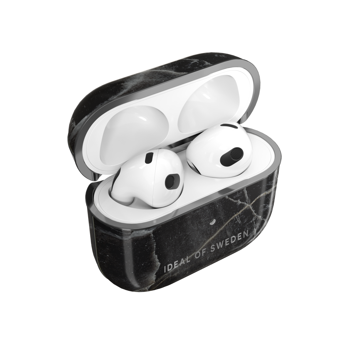 Airpods 3 iDeal Of Sweden dėklas Black Thunder Marble 2