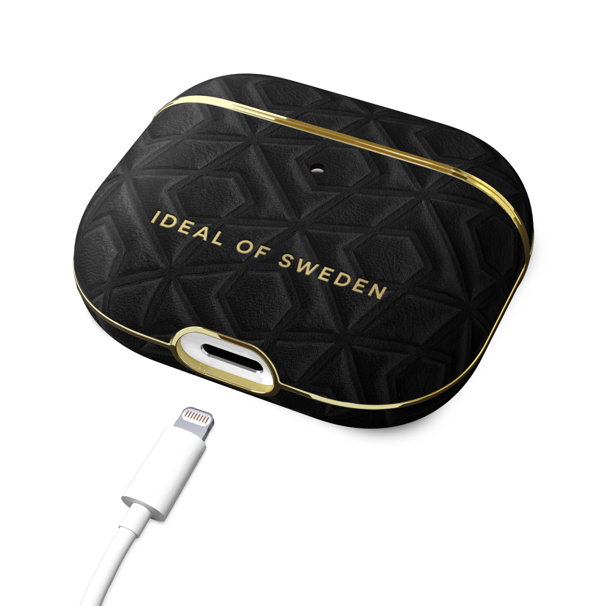 Airpods 3 iDeal Of Sweden Embossed Black dėklas 2