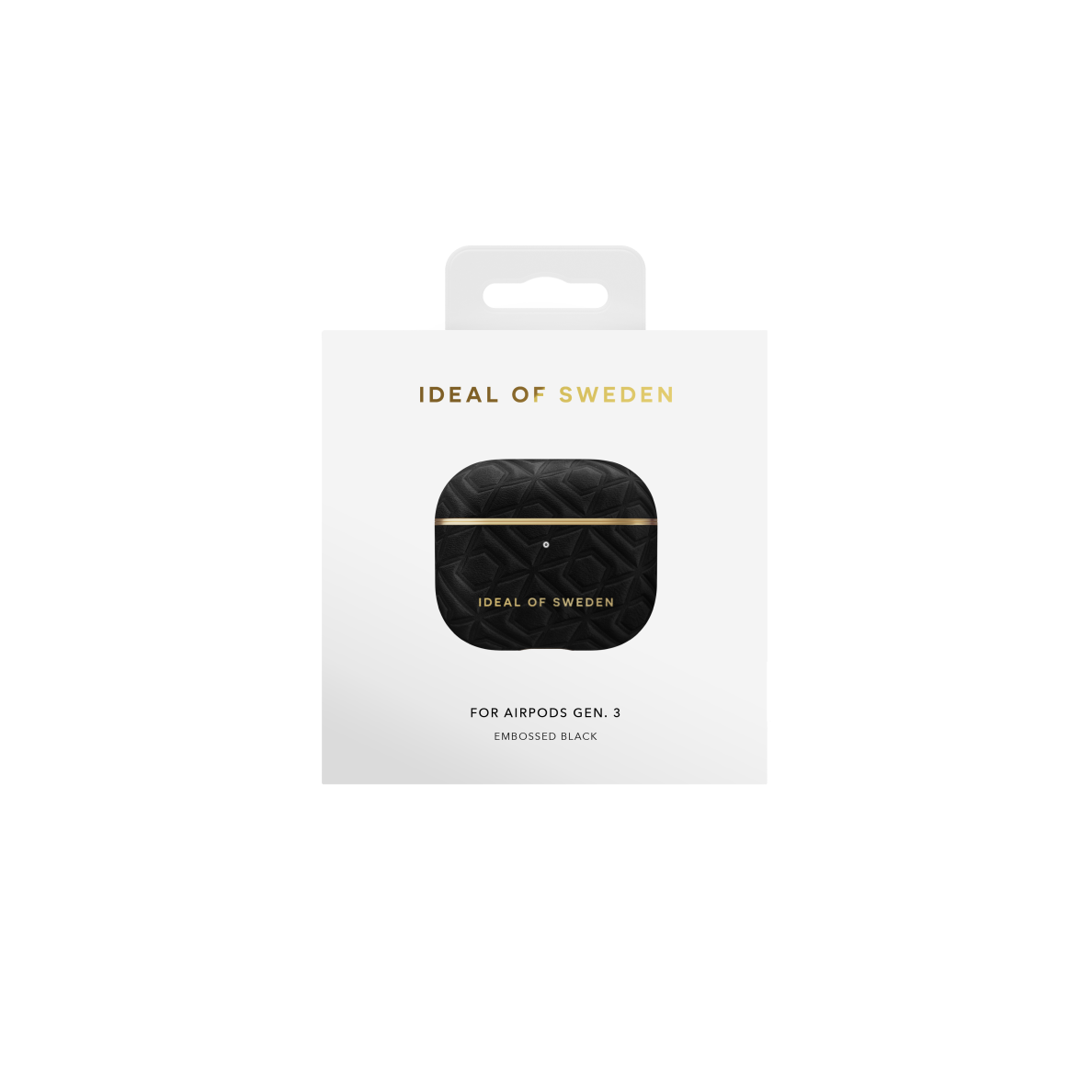 Airpods 3 iDeal Of Sweden Embossed Black dėklas 1