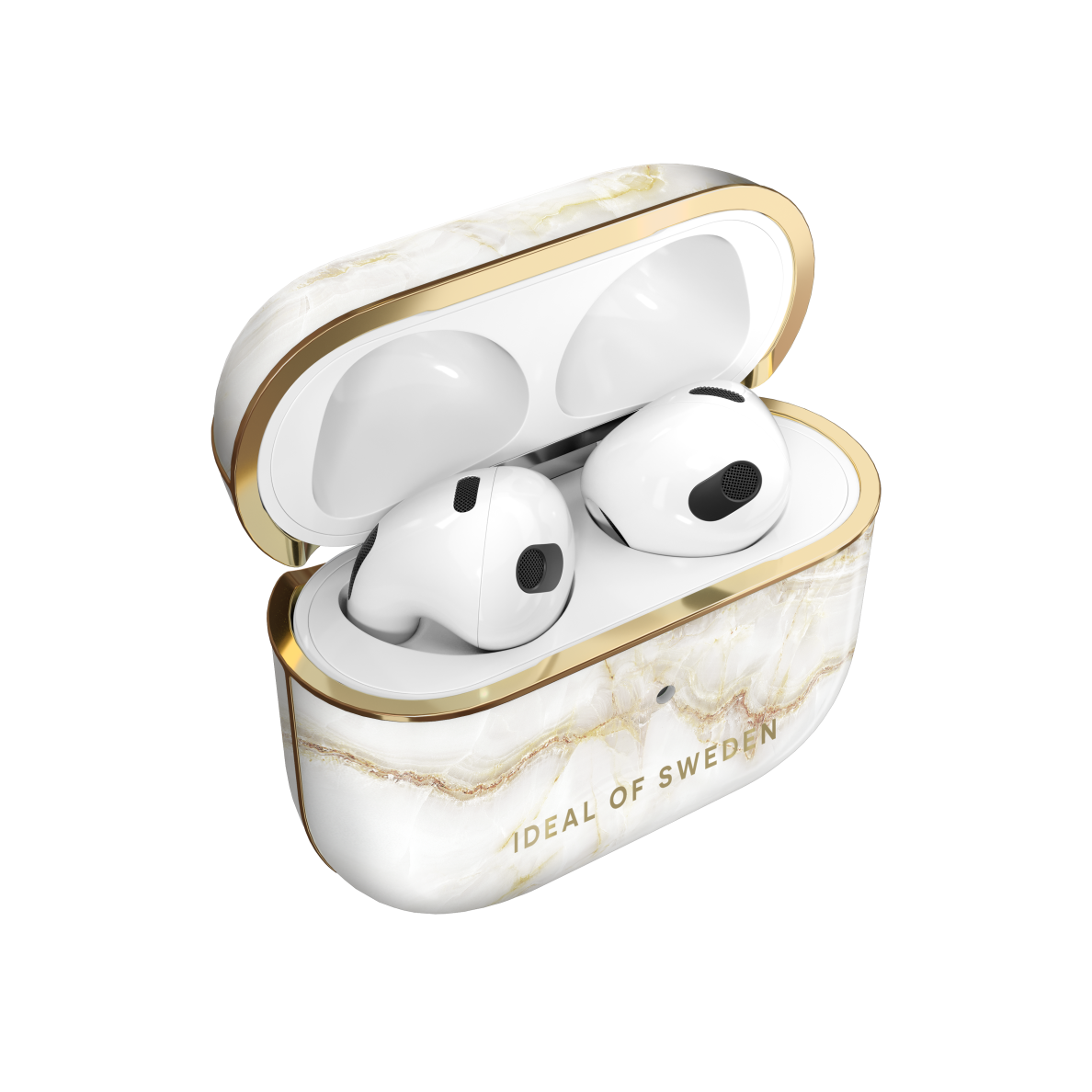 Airpods 3 iDeal Of Sweden Golden Pearl Marble dėklas 2 Airpods 3 iDeal Of Sweden Golden Pearl Marble dėklas 2