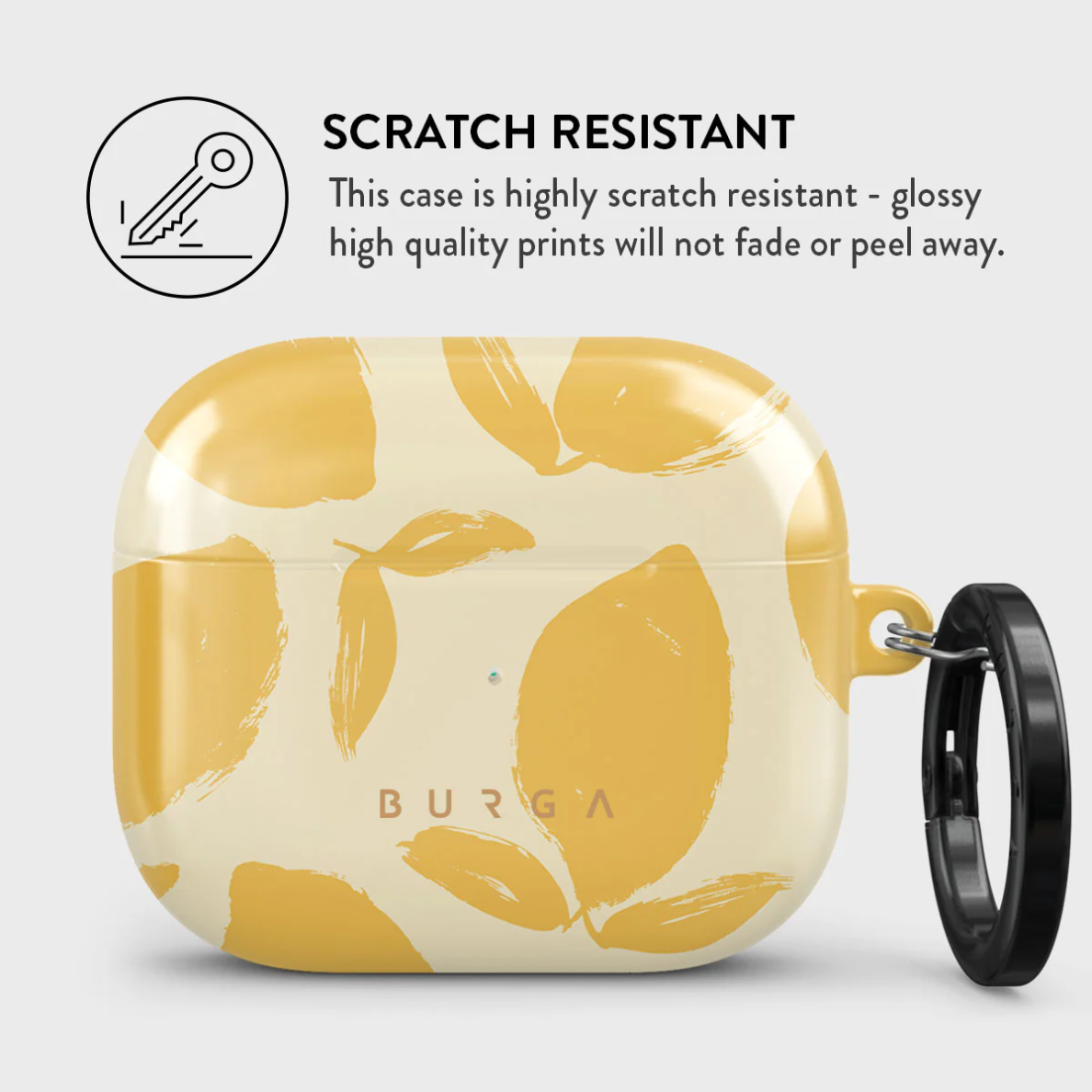 Airpods 3 Lemon Tart BURGA dėklas 3