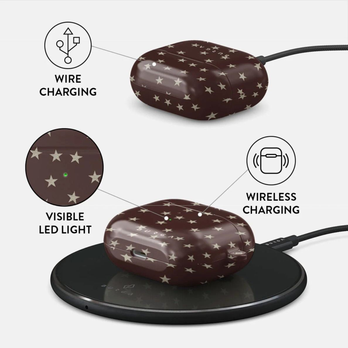 Airpods 3 Wonderland BURGA dėklas 2