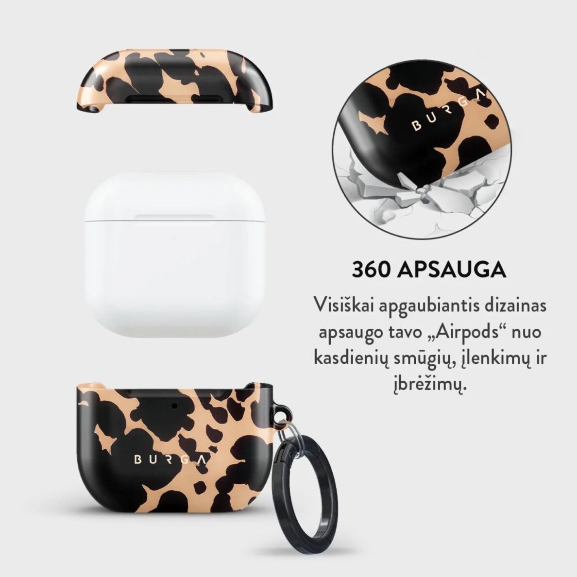 Airpods 4 Betty BURGA dėklas 1