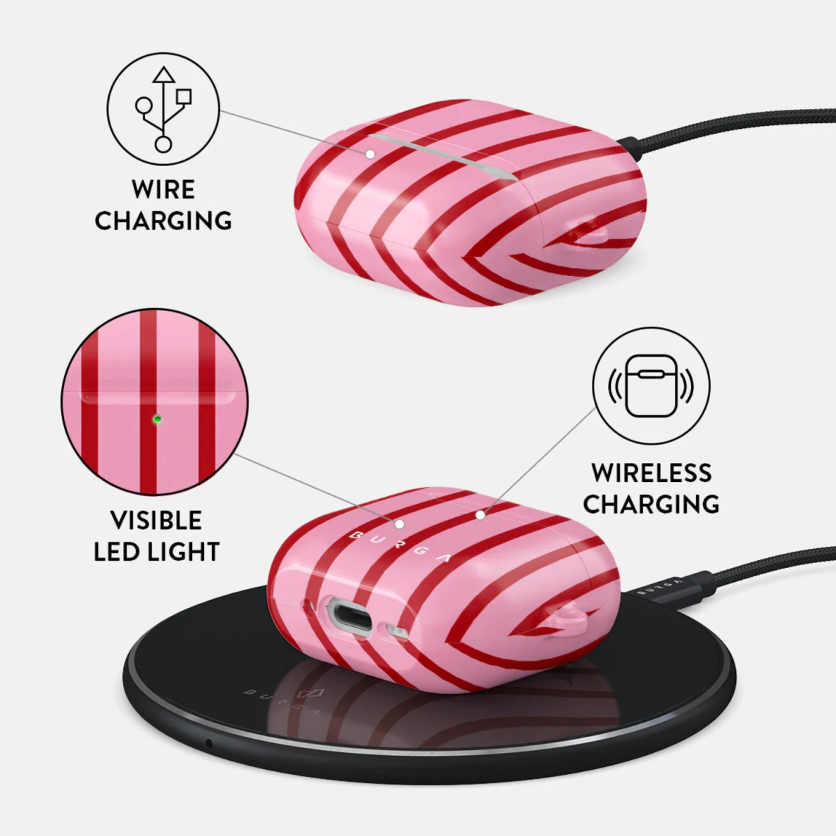 Airpods 4 Favorite Bikini BURGA dėklas 2