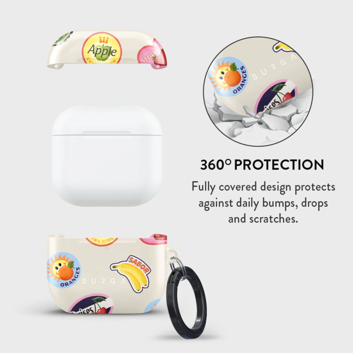 Airpods 4 Flavour BURGA dėklas 1