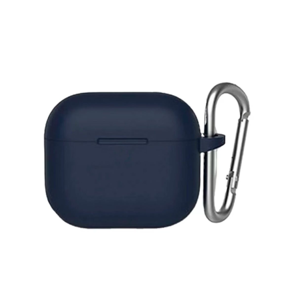 Airpods 4 Mr. Monkey liquid silicone protect navy blue dėklas