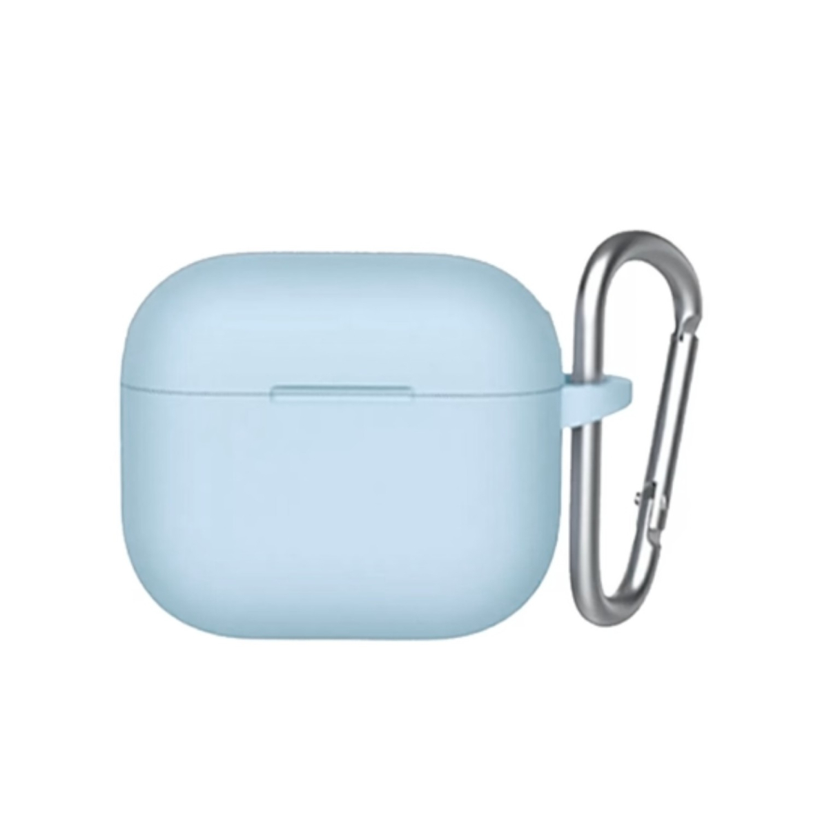 Airpods 4 Mr. Monkey liquid silicone protect sky blue dėklas