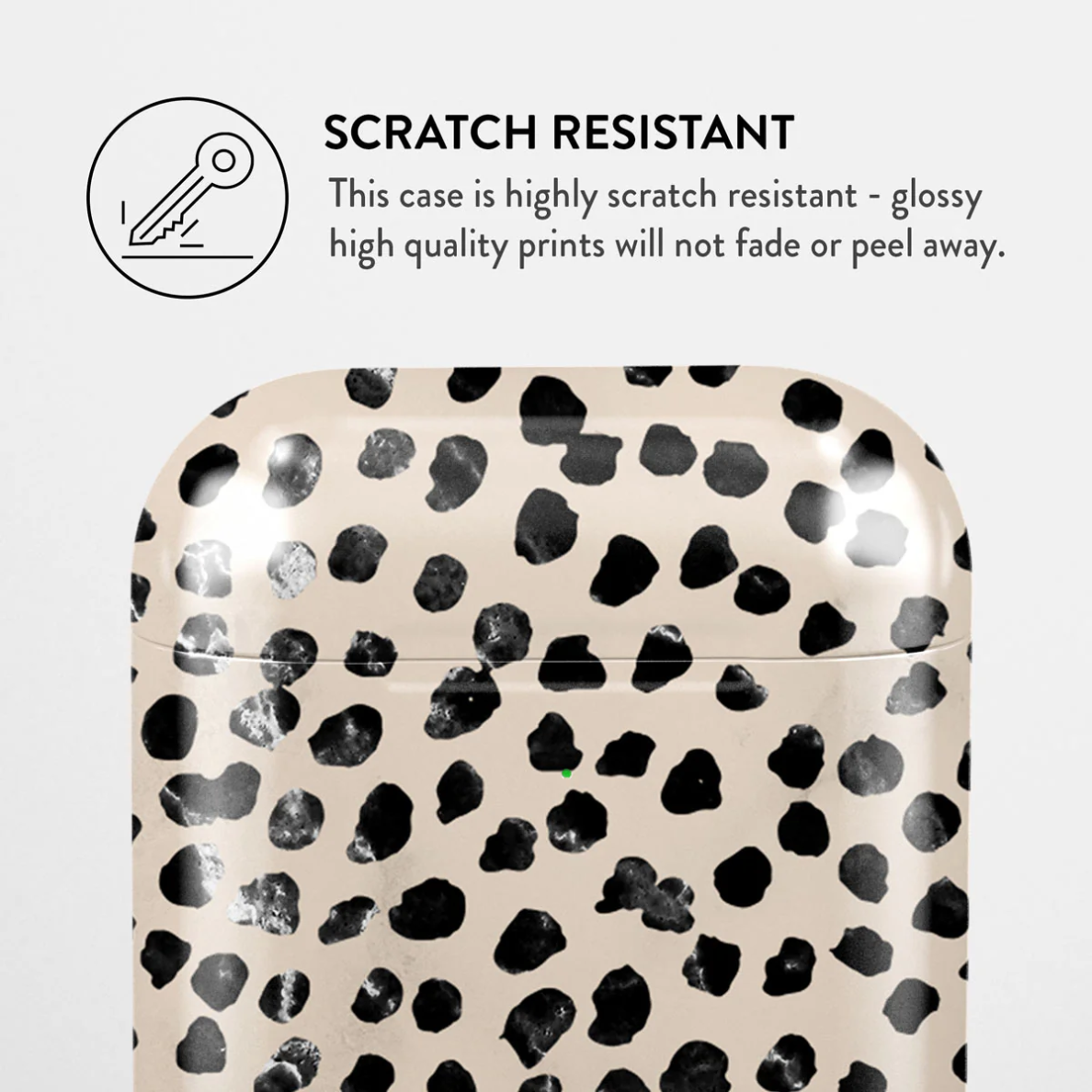 Airpods Almond Latte BURGA dėklas 1