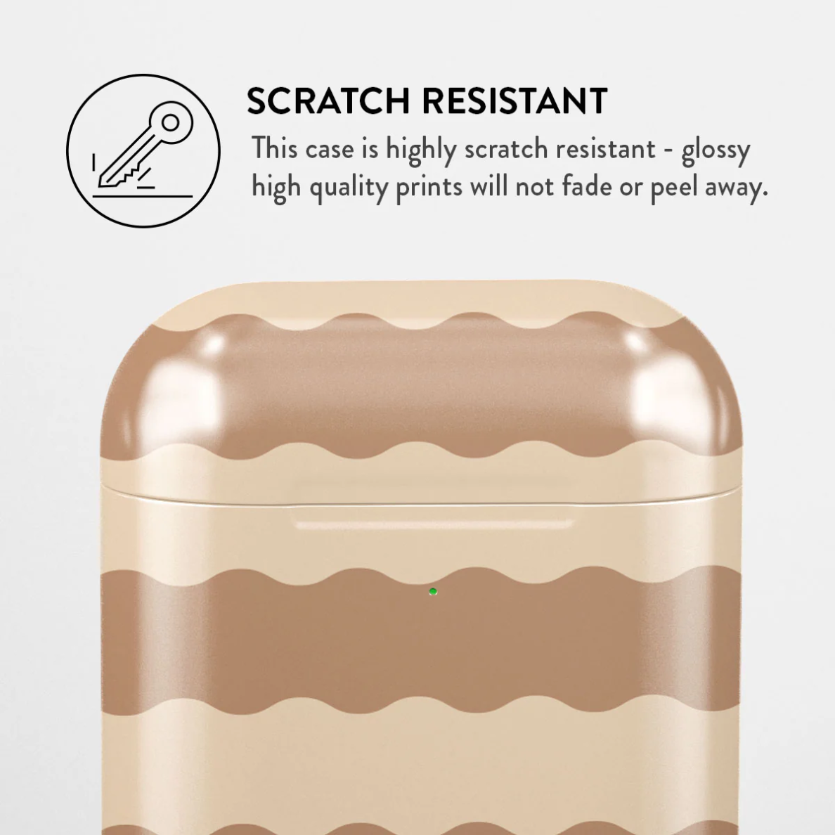 Airpods Golden Sand BURGA dėklas 3