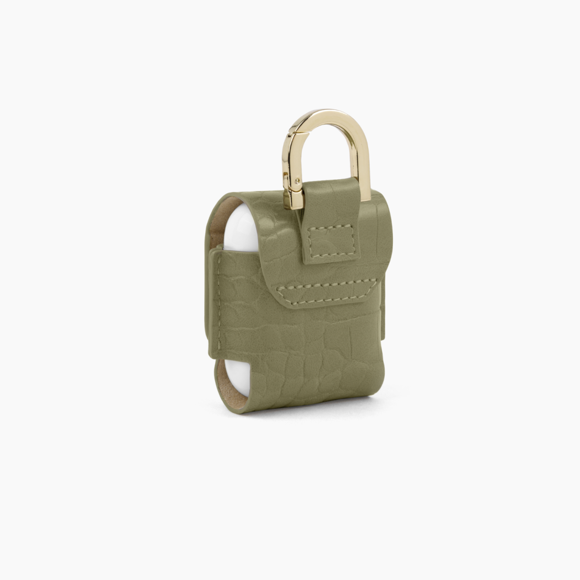 Airpods iDeal Of Sweden Bag Sage Croco dėklas 3
