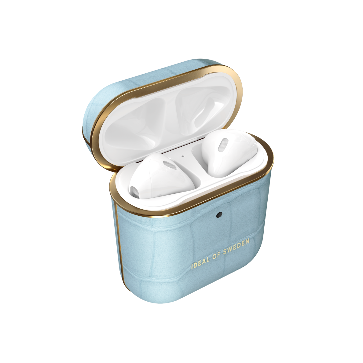 Airpods iDeal Of Sweden dėklas Sky Blue Croco 1
