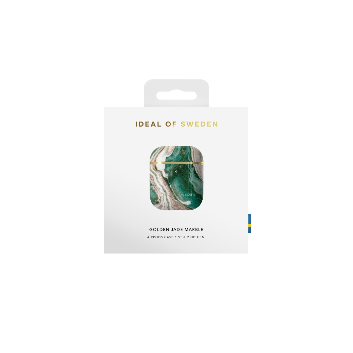 Airpods iDeal Of Sweden Golden Jade Marble dėklas 2