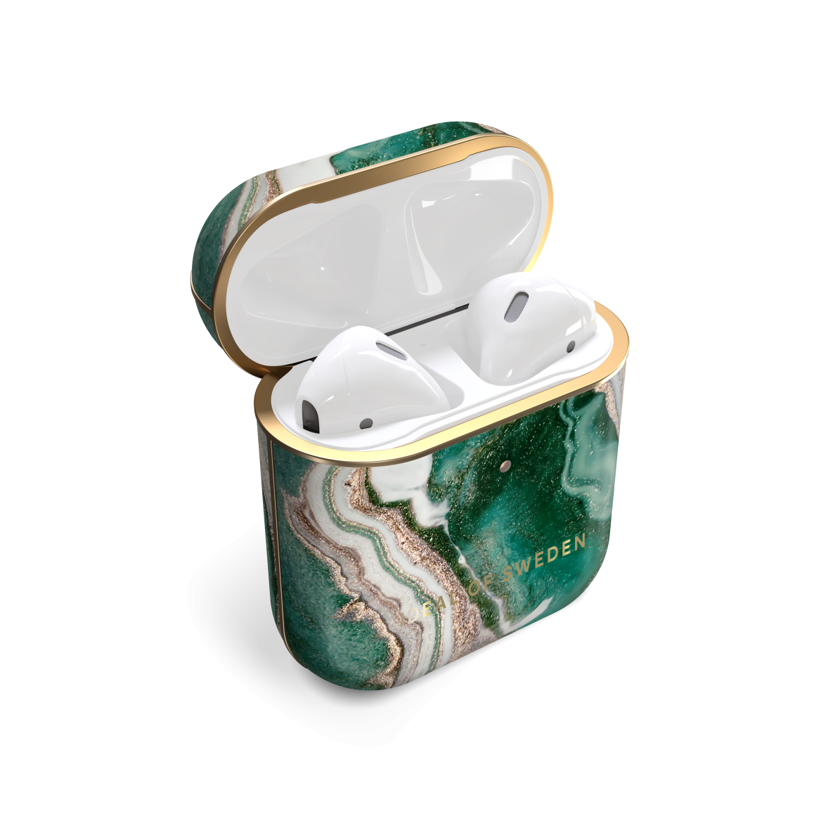 Airpods iDeal Of Sweden Golden Jade Marble dėklas 1