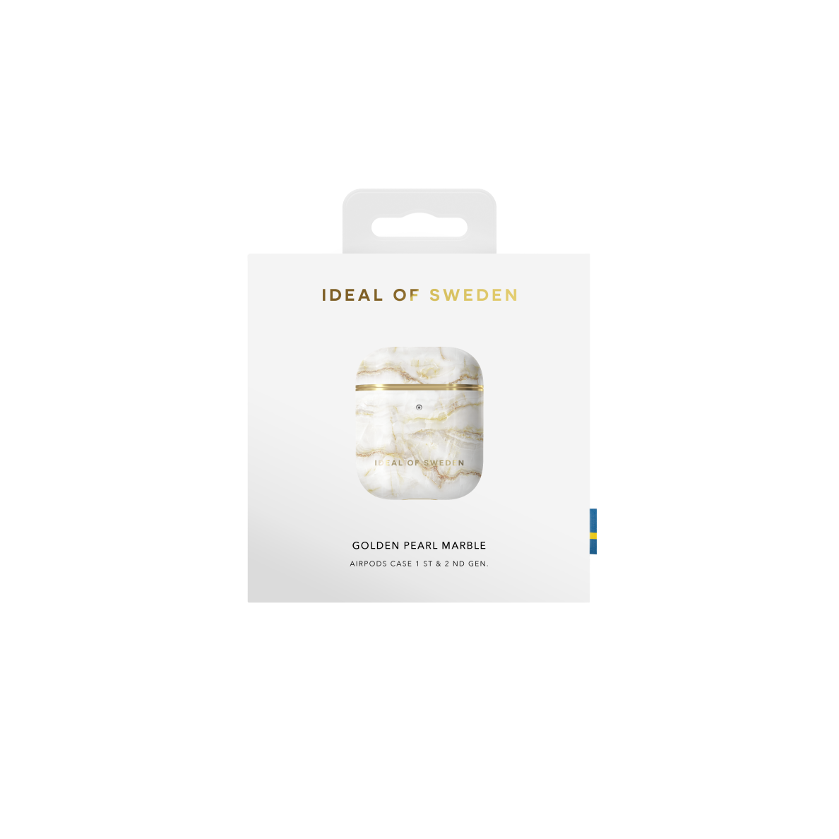 Airpods iDeal Of Sweden Golden Pearl Marble dėklas 2