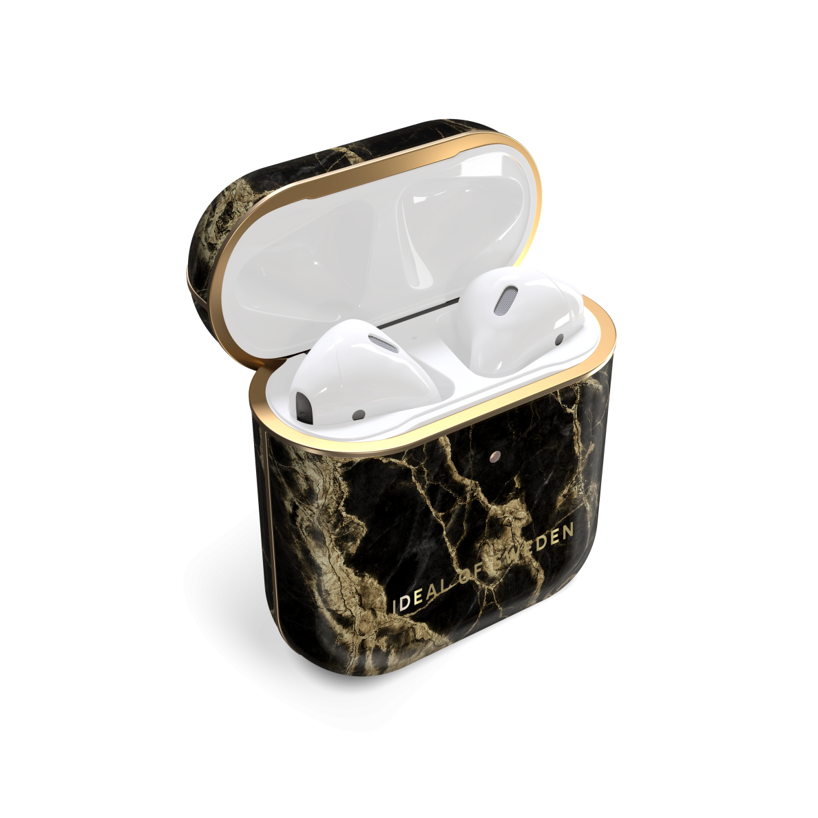 Airpods iDeal Of Sweden Golden Smoke Marble dėklas 1
