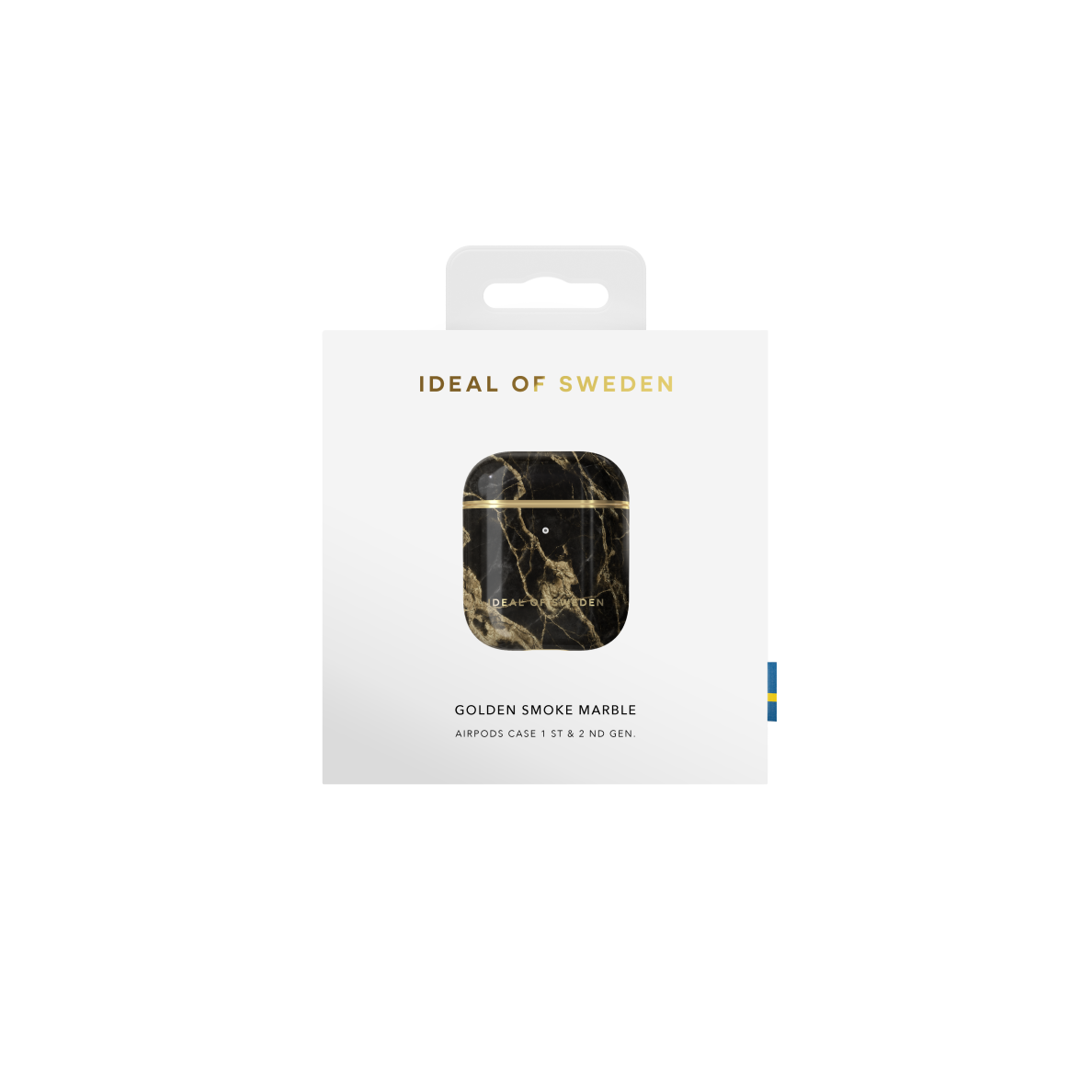 Airpods iDeal Of Sweden Golden Smoke Marble dėklas 2