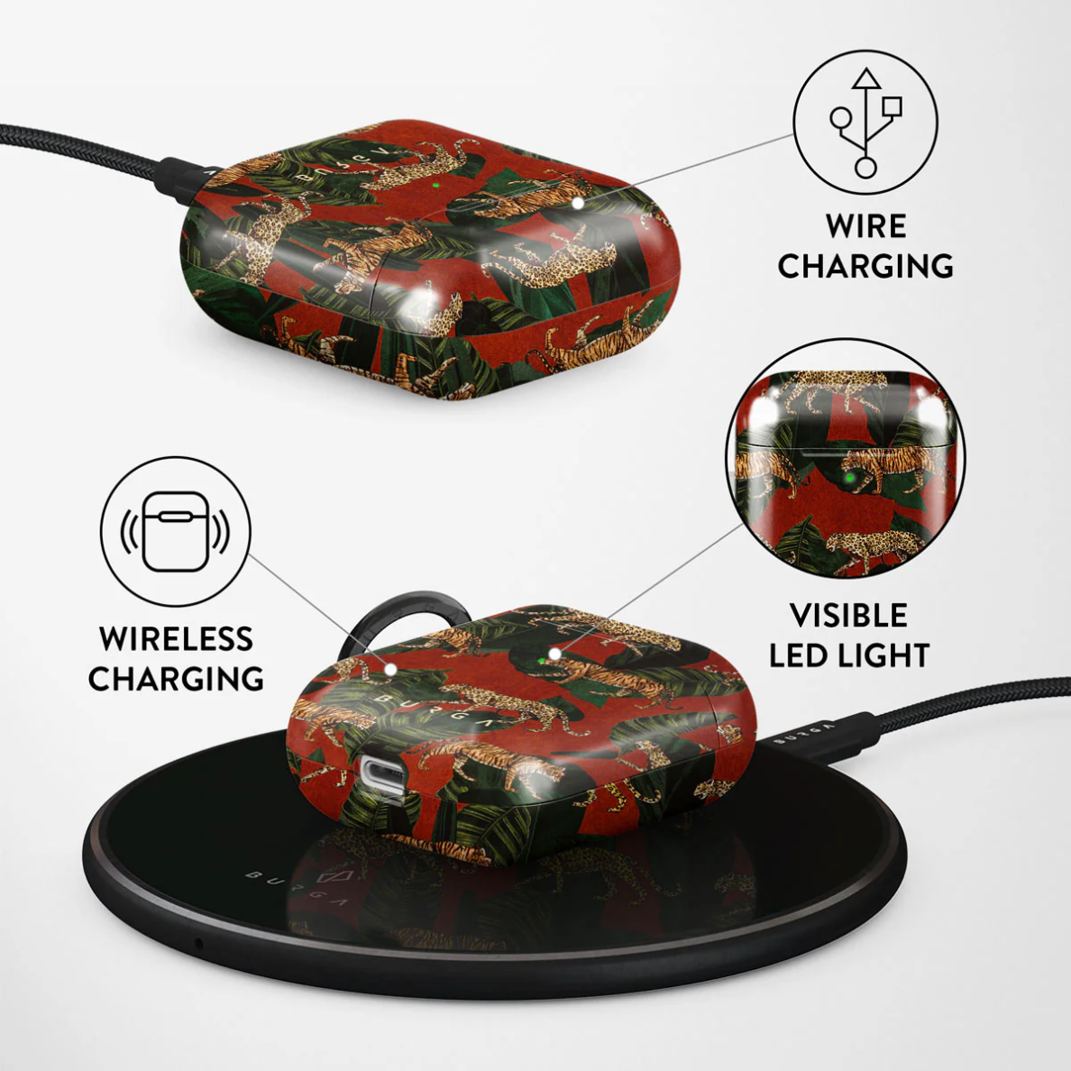 Airpods Morning Commute BURGA dėklas 2