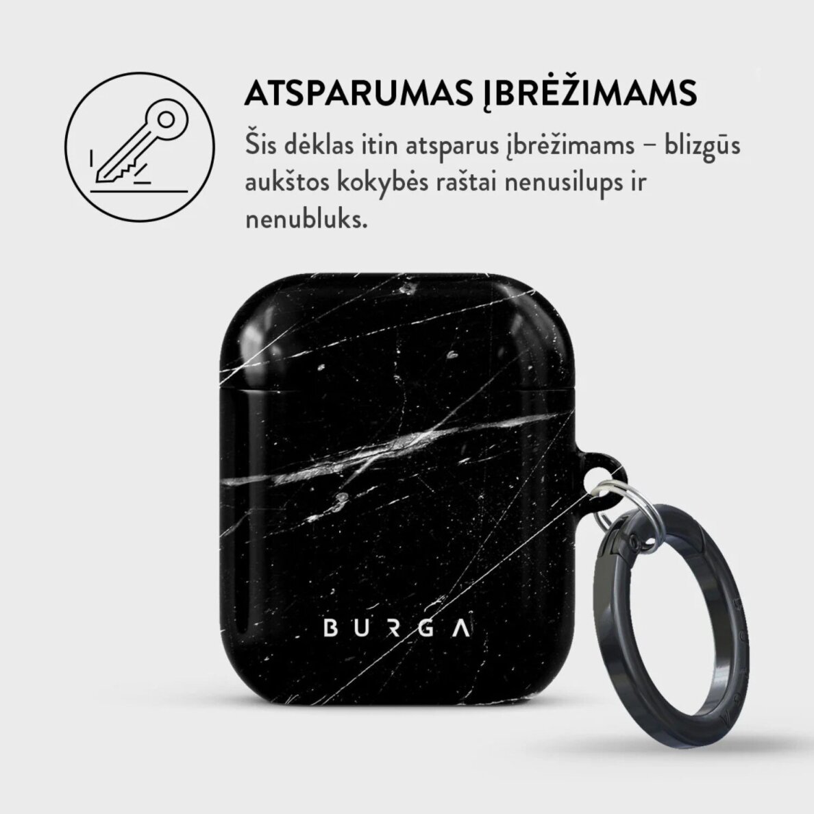 Airpods Noir Origin BURGA dėklas 2