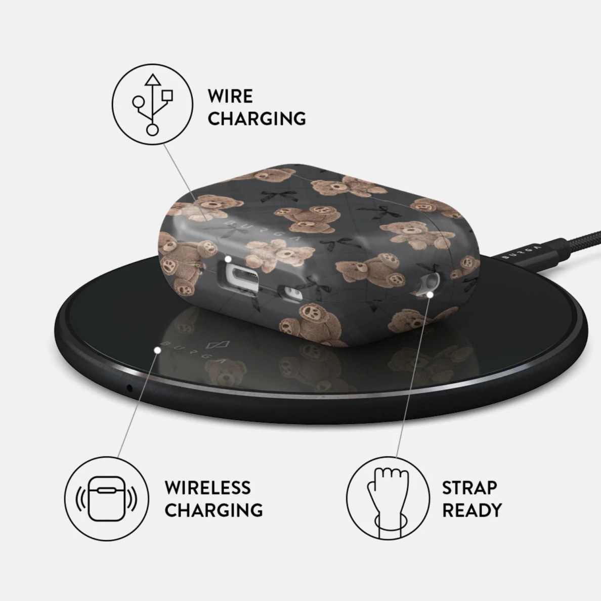 Airpods PRO 2 BFF BURGA dėklas 2