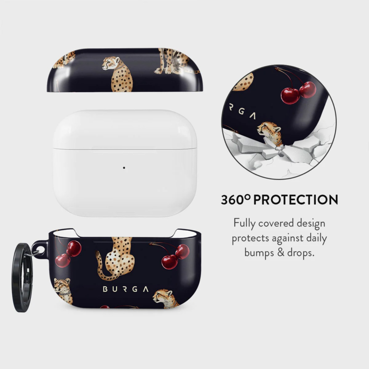 Airpods PRO 2 Cougar BURGA dėklas 2