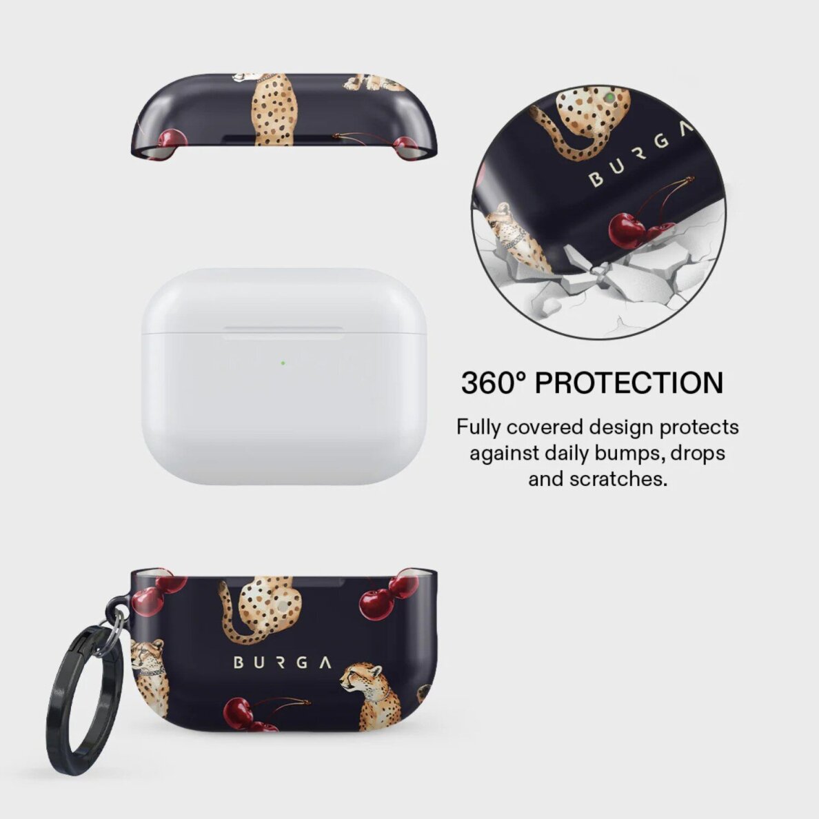 Airpods PRO 3 Cougar BURGA dėklas 1