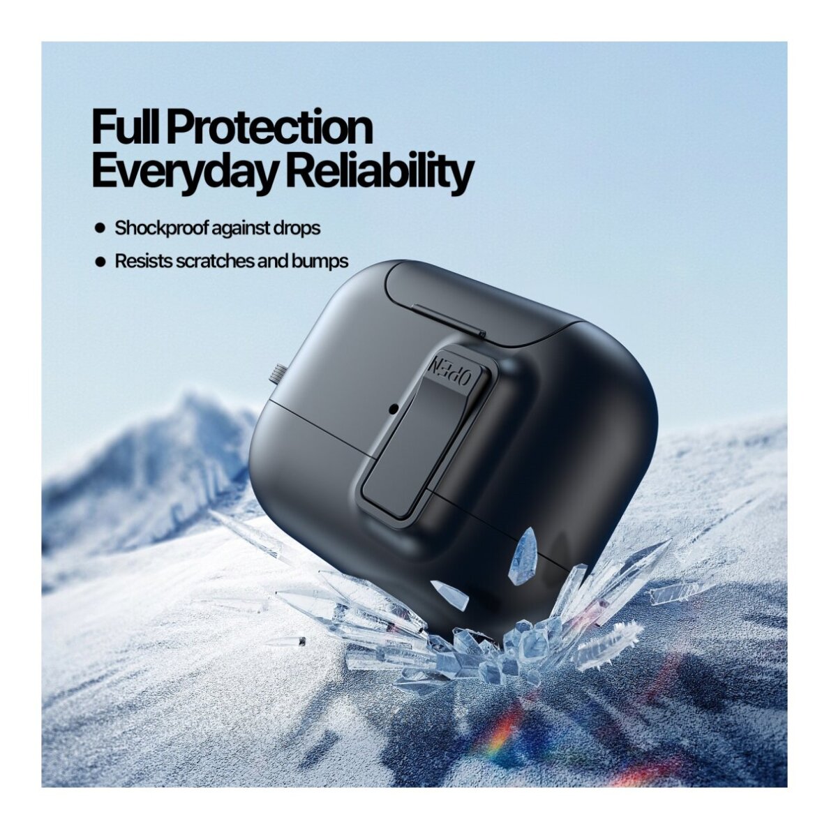 Airpods PRO 3 DUX DUCIS black PECQ Series dėklas 2