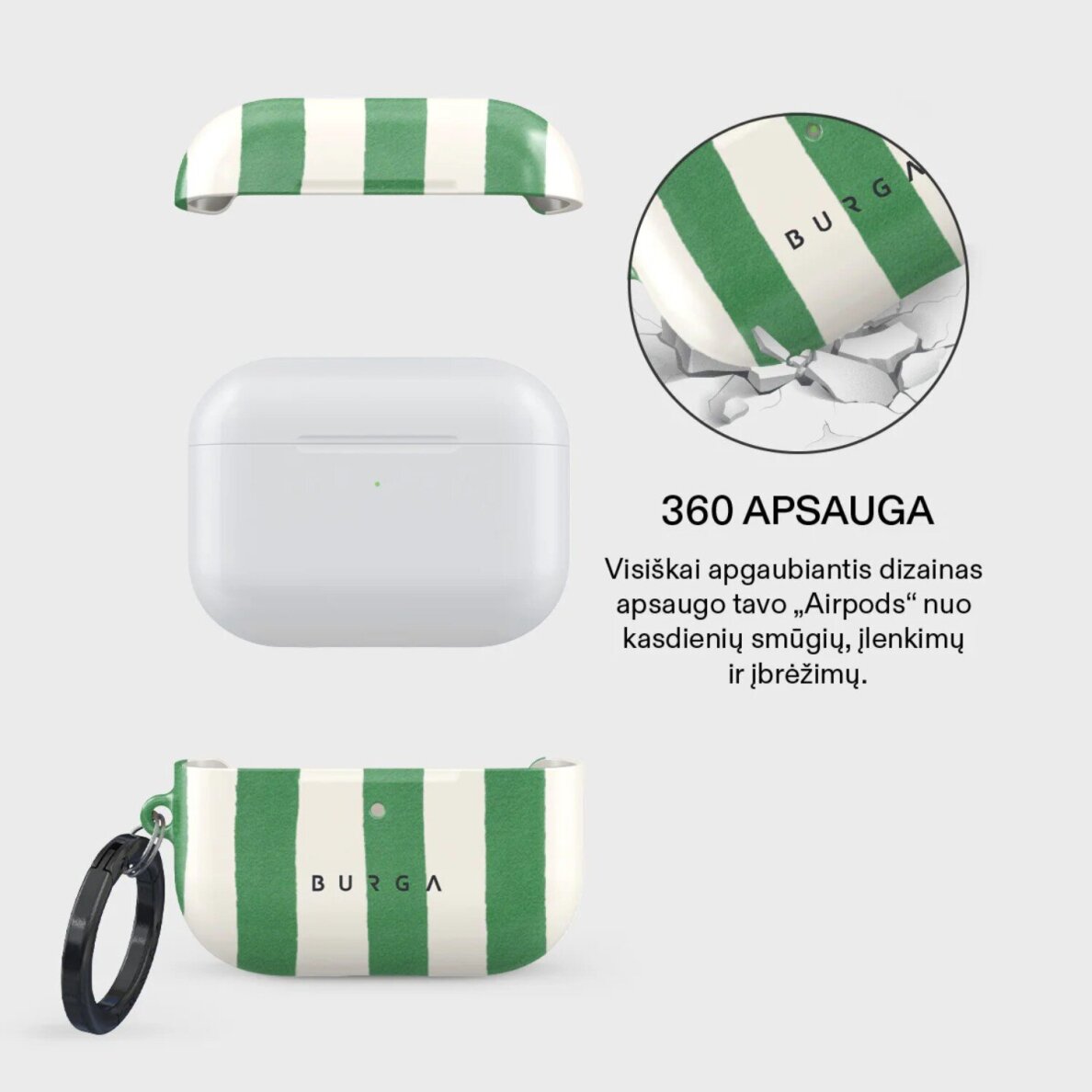 Airpods PRO 3 Sardinhas BURGA dėklas 1