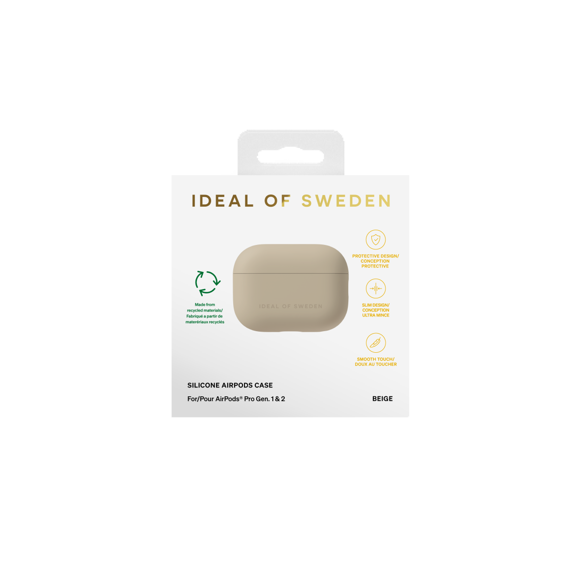 Airpods PRO 1 / 2 iDeal Of Sweden Beige dėklas 3