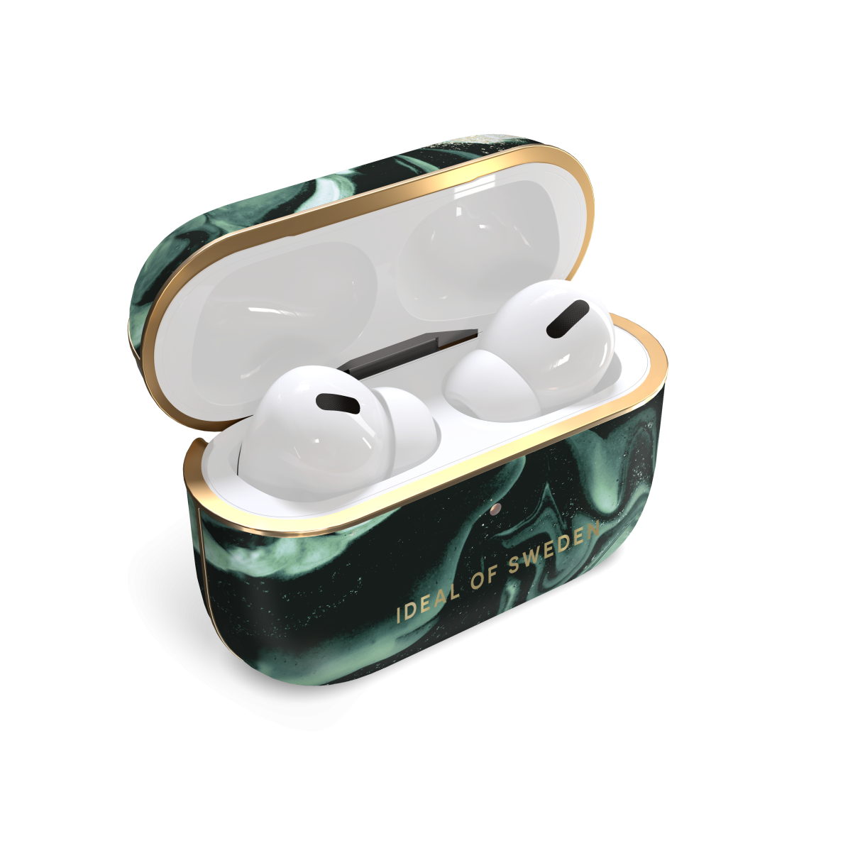 Airpods PRO iDeal Of Sweden Golden Olive Marble dėklas 1