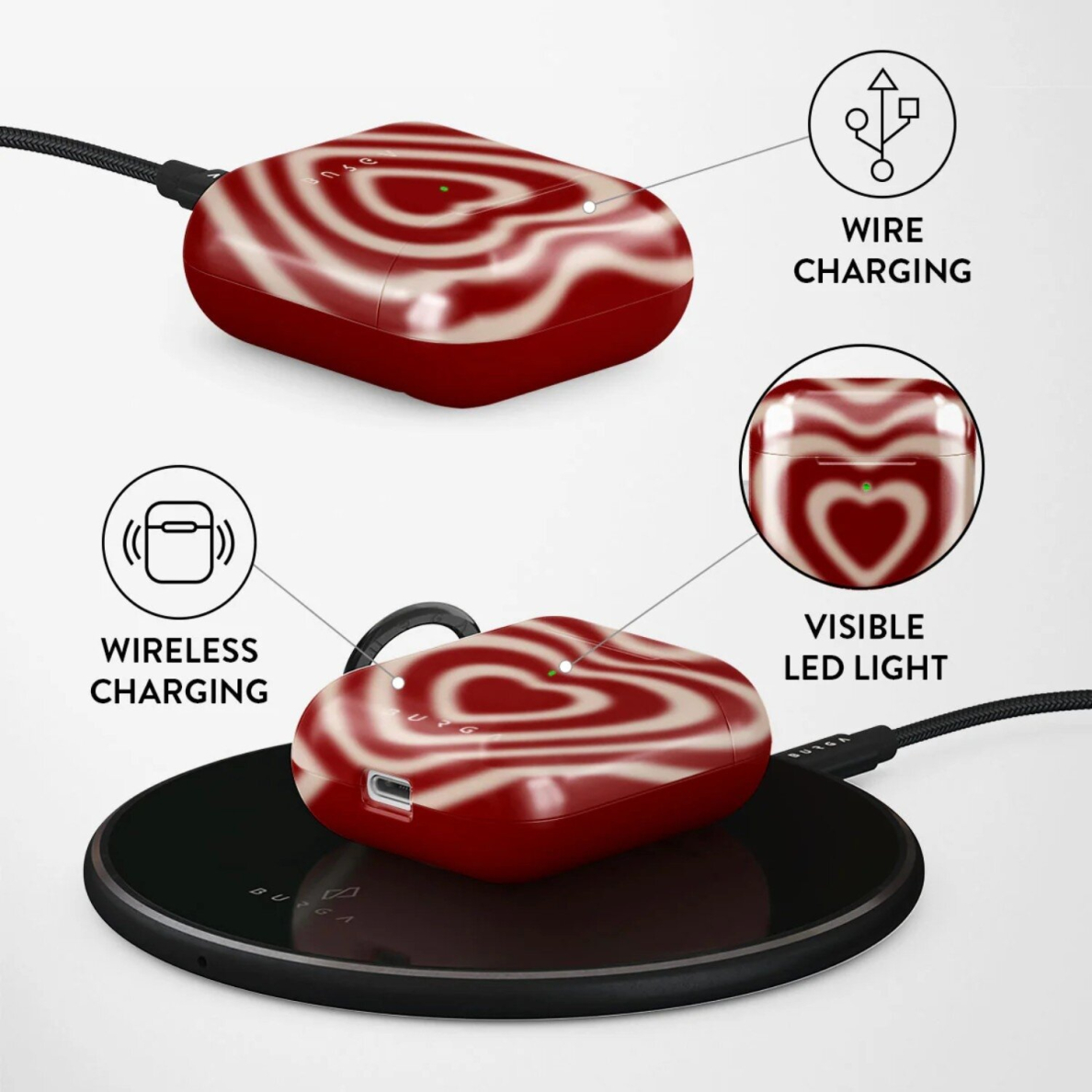 Airpods Sweet Affair BURGA dėklas 2