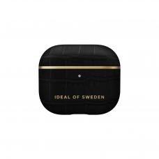 Airpods 3 iDeal Of Sweden Jet Black Croco dėklas