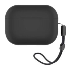 Airpods PRO 3 black Mr. Monkey Liquid Silicone Protect dėklas