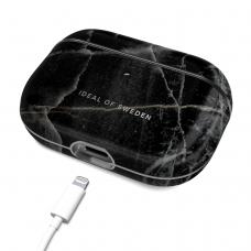 Airpods PRO iDeal Of Sweden dėklas Black Thunder Marble