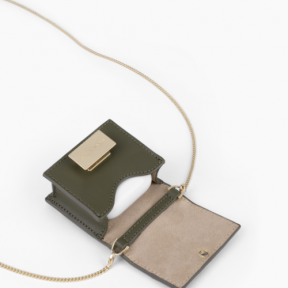 Airpods iDeal Of Sweden Bag Braided Mini Khaki dėklas