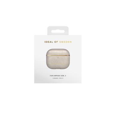 Airpods 3 iDeal Of Sweden Caramel Croco dėklas 2