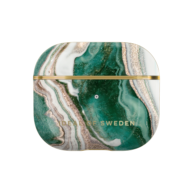 Airpods 3 iDeal Of Sweden Golden Jade Marble dėklas Airpods 3 iDeal Of Sweden Golden Jade Marble dėklas