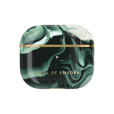 Airpods 3 iDeal Of Sweden Golden Olive Marble dėklas