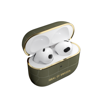 Airpods 3 iDeal Of Sweden Khaki Croco dėklas 1