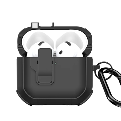 Airpods 4 DUX DUCIS Black PECP Series dėklas 1