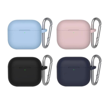 Airpods 4 Mr. Monkey liquid silicone protect navy blue dėklas 1