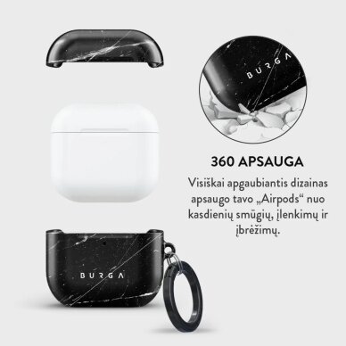 Airpods 4 Noir Origin BURGA dėklas 1