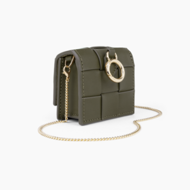 Airpods iDeal Of Sweden Bag Braided Mini Khaki dėklas 2